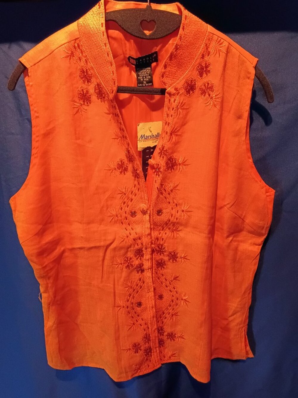 NWT/Carole Little Linen blouse xl